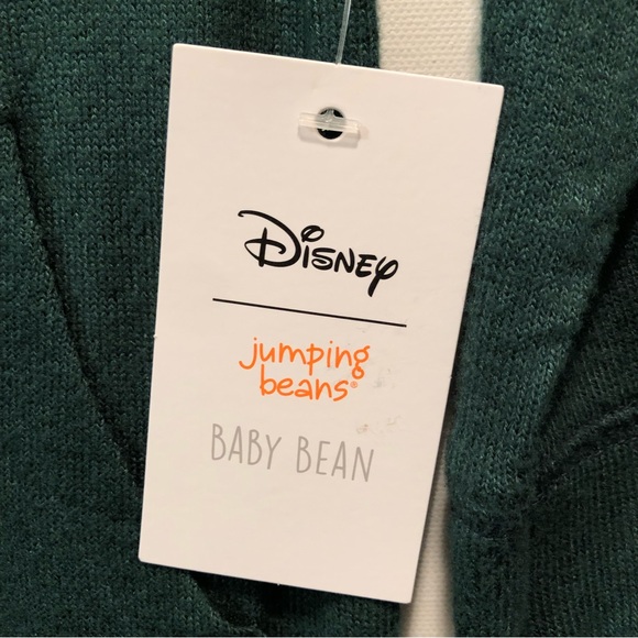 Disney Holiday Mickey Raglan Jumpsuit Baby Beans Kohls Christmas Sleeper 18M New - Picture 3 of 17